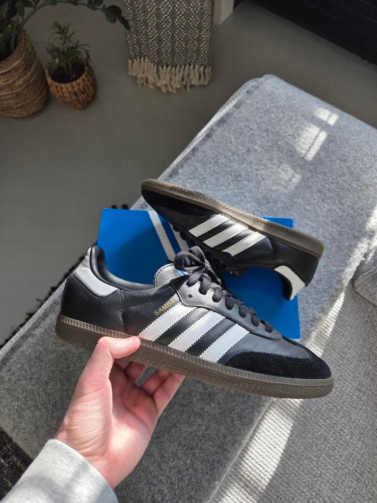 Adidas Samba OG Unisex Black White Gum EUR 42, Ophalen of Verzenden, Zo goed als nieuw, Zwart