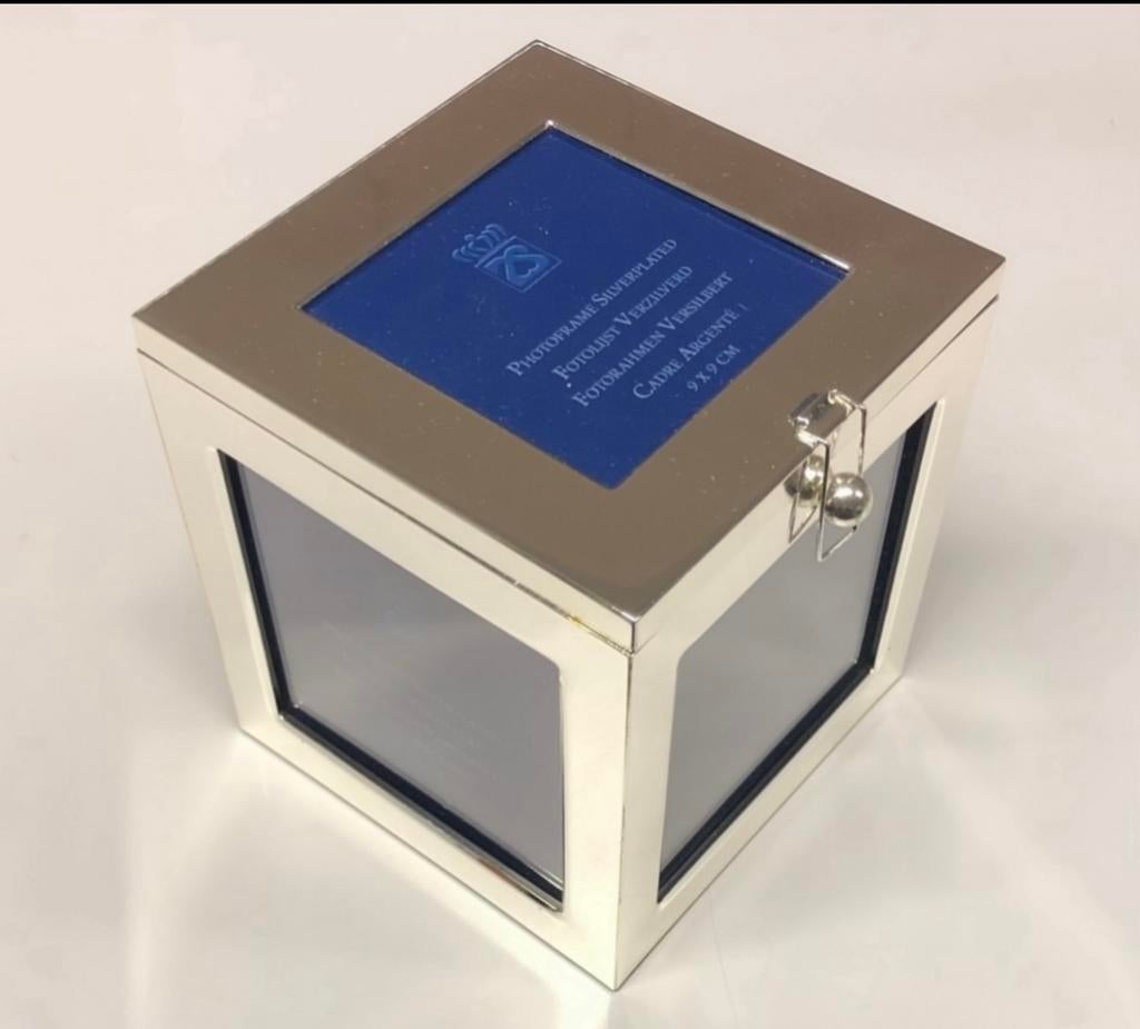 VERZILVERDE FOTOBOX, Ophalen of Verzenden, Nieuw