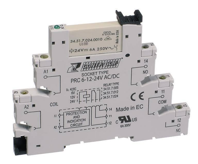 Relais met relais din-rail voet/houder 119 stuks, Verzenden, Zo goed als nieuw