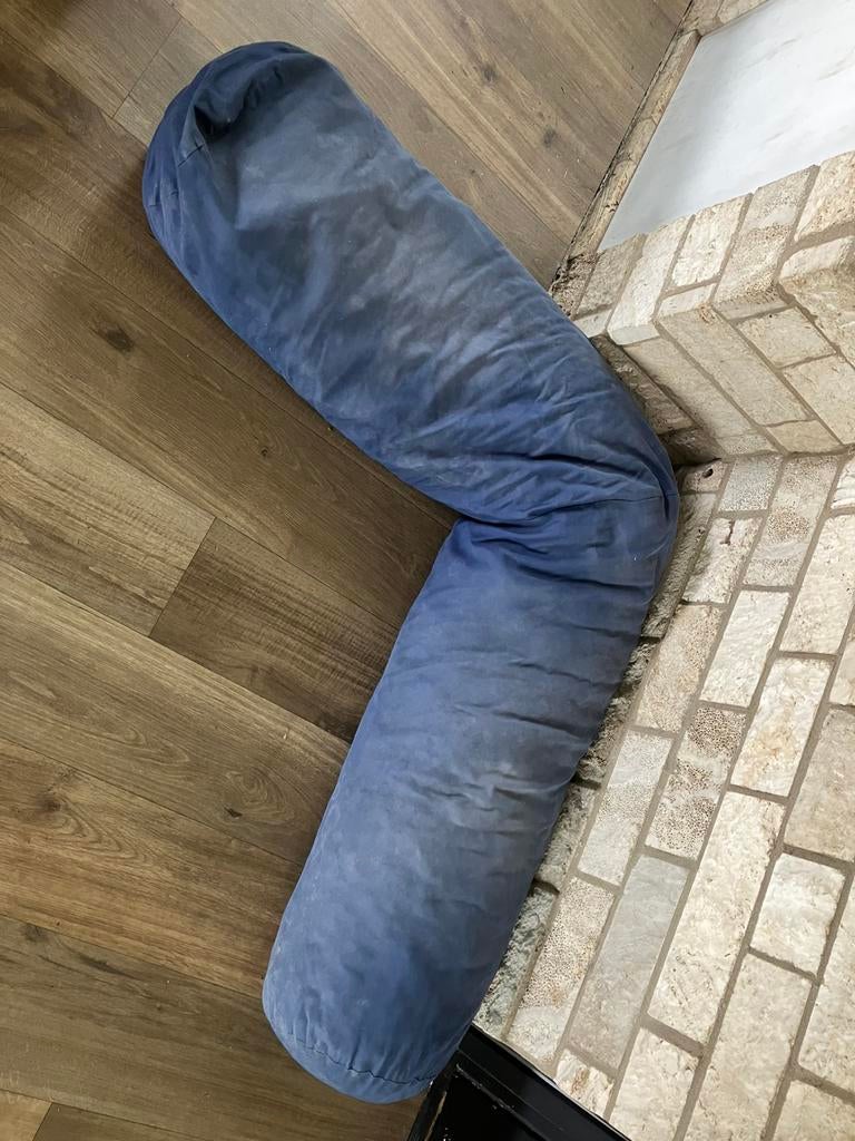 Grote zitzak kussen bed bank gratis!, Ophalen, Gebruikt, Blauw, Overige vormen
