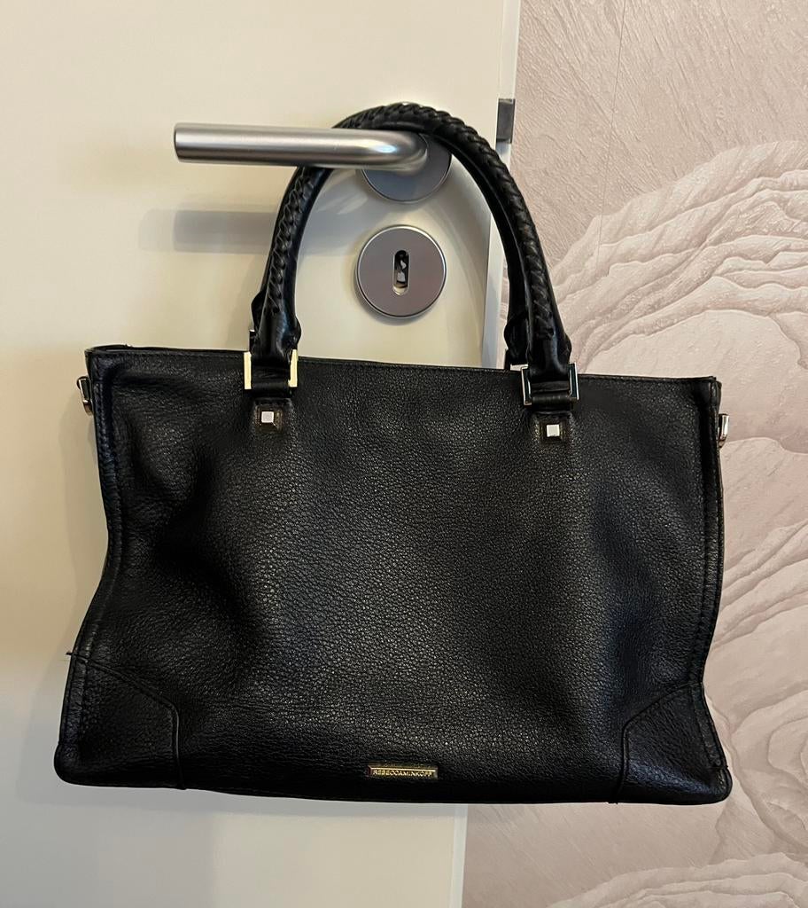 Luxe tas Rebecca Minkoff Zwart soepel Leer goud, Ophalen of Verzenden, Zo goed als nieuw, Zwart, Handtas