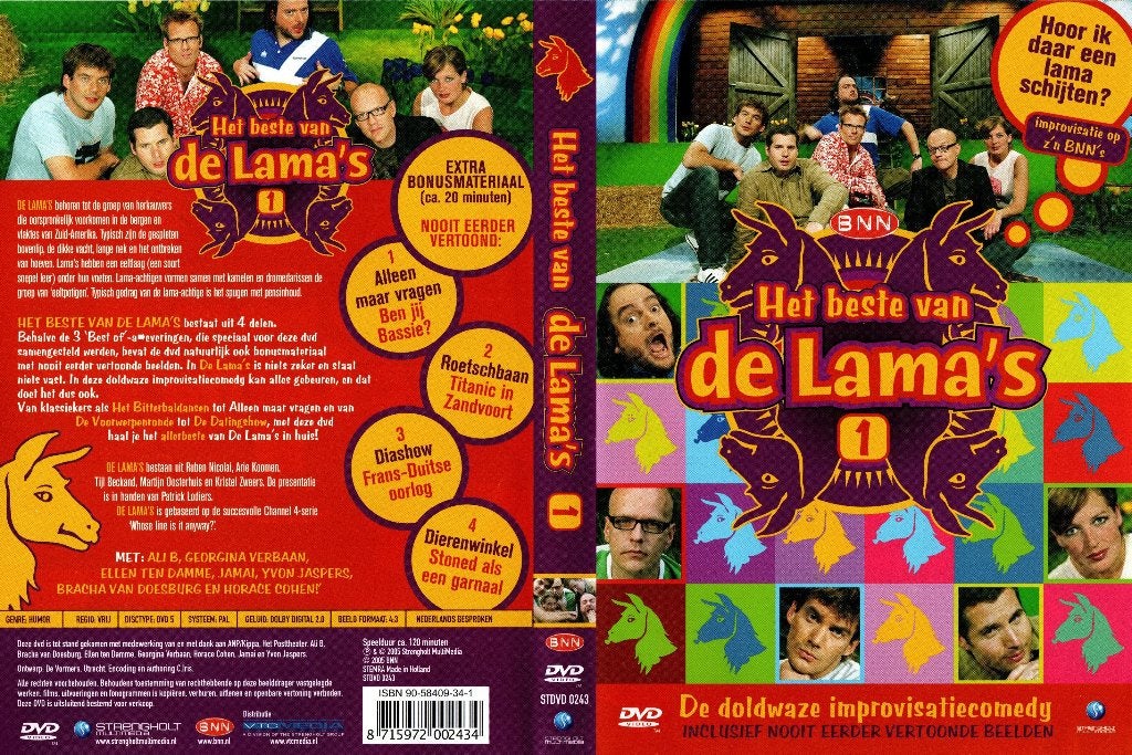 Het beste van de Lama's 1, Cd's en Dvd's, Dvd's | Nederlandstalig, Alle leeftijden, Ophalen of Verzenden, Zo goed als nieuw, Komedie