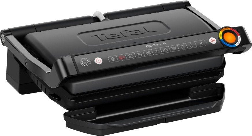tefal OptiGrill+ XL GC7278 Zwart, Ophalen, Vaatwasmachinebestendig, Nieuw, Tafelgrill