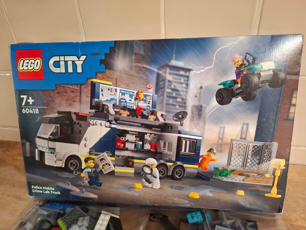 Lego City 60418 Police Mobile Crime Lab Truck, Ophalen of Verzenden, Zo goed als nieuw