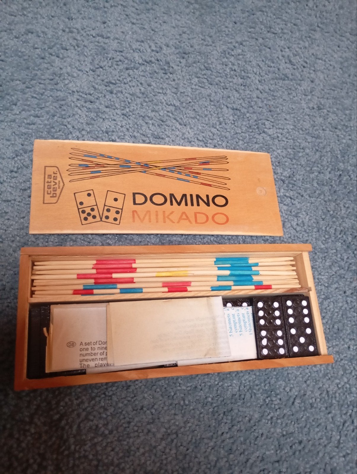 Vintage Domino Mikado Spel, Ophalen of Verzenden