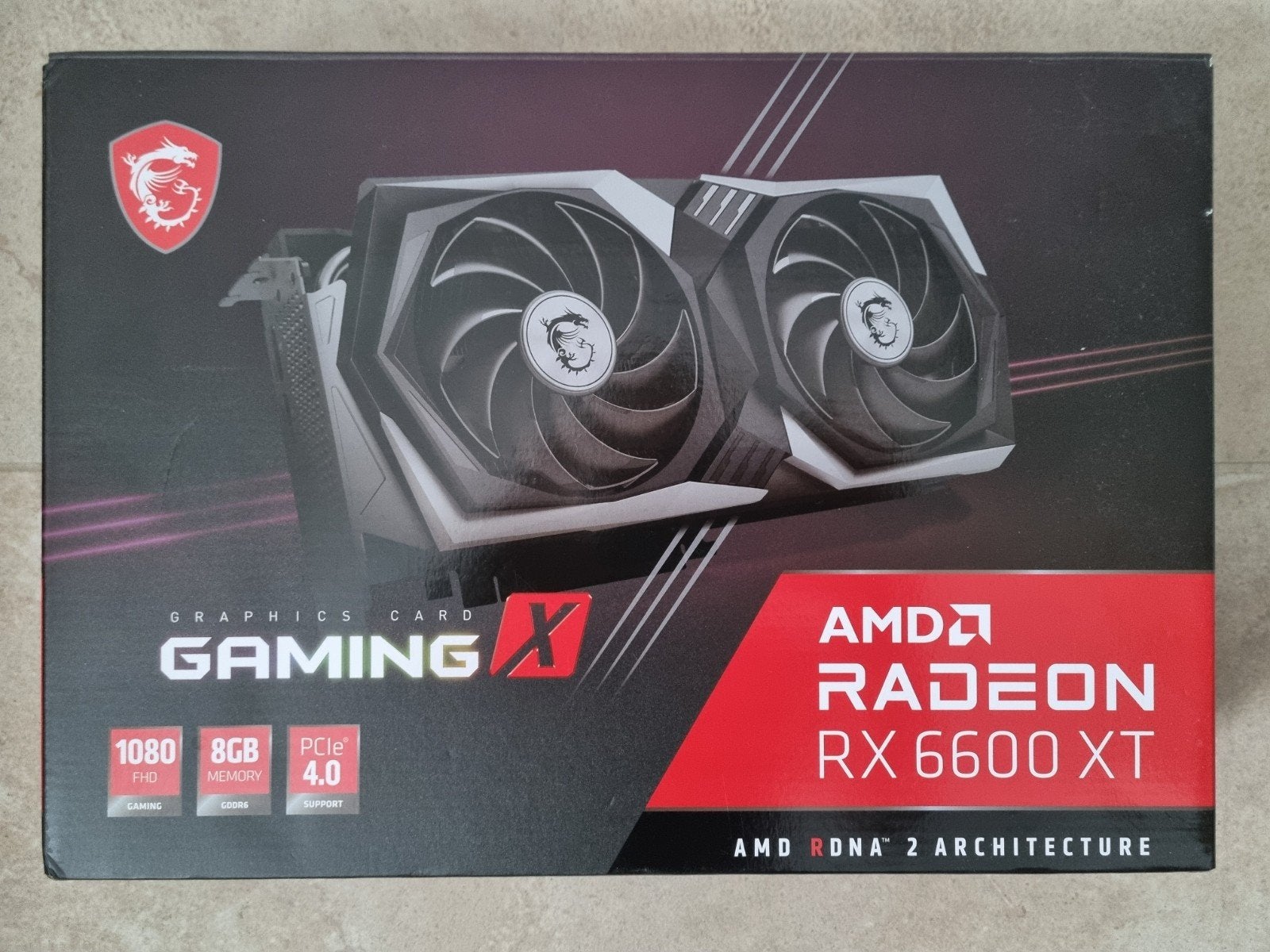 MSI Radeon RX 6600 XT GAMING X 8GB, AMD, GDDR6, PCI-Express 4, Ophalen of Verzenden