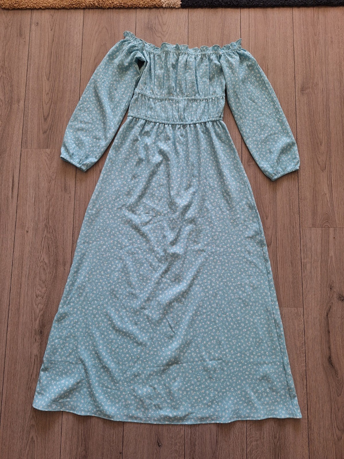 Lang jurk maat S H&M Divided, Blauw, H&M Divided, Ophalen of Verzenden, Zo goed als nieuw