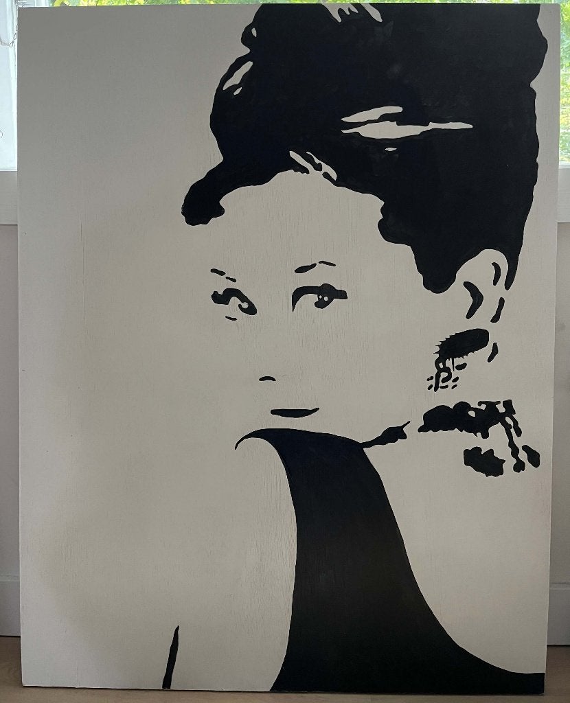 Wanddecoratie Ikea Audrey Hepburn 70X90m, Huis en Inrichting, Ophalen, Schilderij