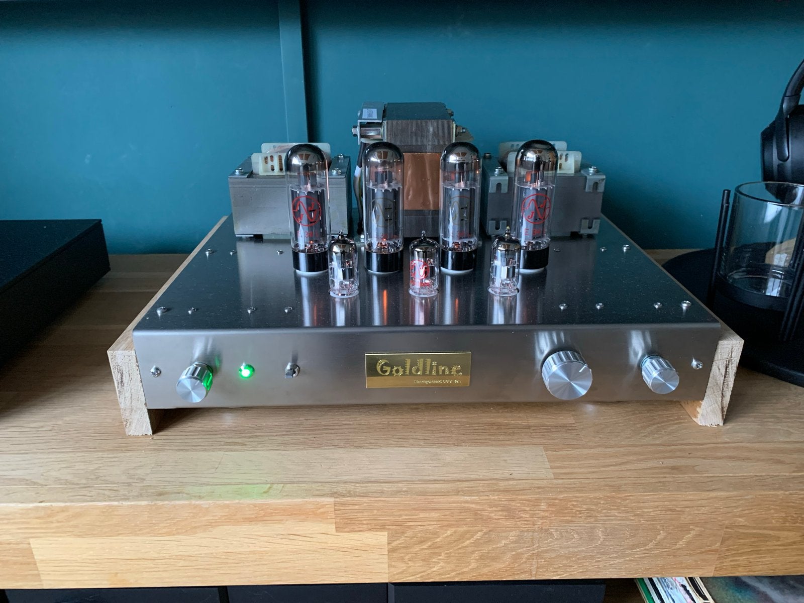 Goldline buizenversterker - Handgemaakt en uniek, Zo goed als nieuw, Ophalen, Overige merken, Minder dan 60 watt