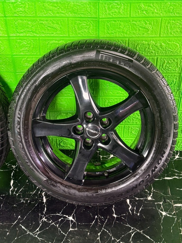 Volkswagen polo ibiza a1 a3 golf velgen 16" 5x100 winterset, Auto-onderdelen, Niet ingevuld, Gebruikt, 16 inch, Banden en Velgen