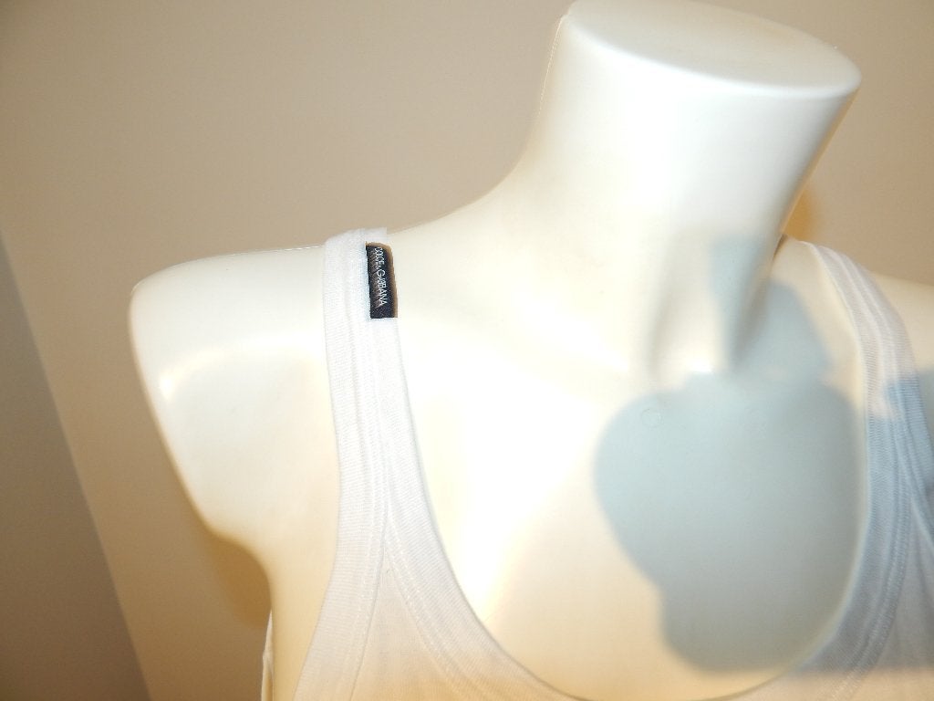 Dolce & Gabbana eerstelijns basic top merk druk IT 44, Maat 38/40 (M), Dolce & Gabbana, Verzenden, Wit