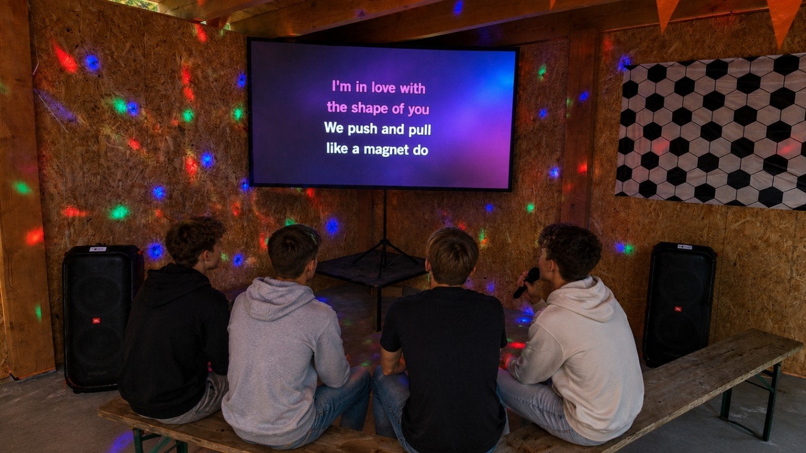 Karaoke set geleverd met 2 draadloze microfoons, ., Nieuw, Ophalen of Verzenden, .