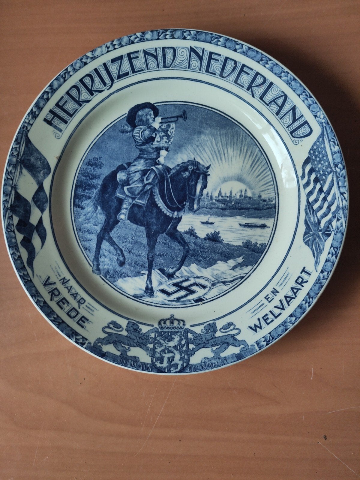 Herrijzend Nederland bord - WOII herdenkingsbord, Ophalen of Verzenden