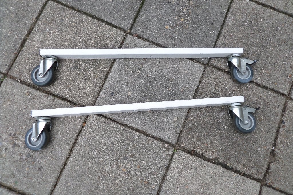 Verrijdbare transportrollers - Verhuisrollers - 600kg pst, Ophalen, Zo goed als nieuw, Overige typen, Rvs