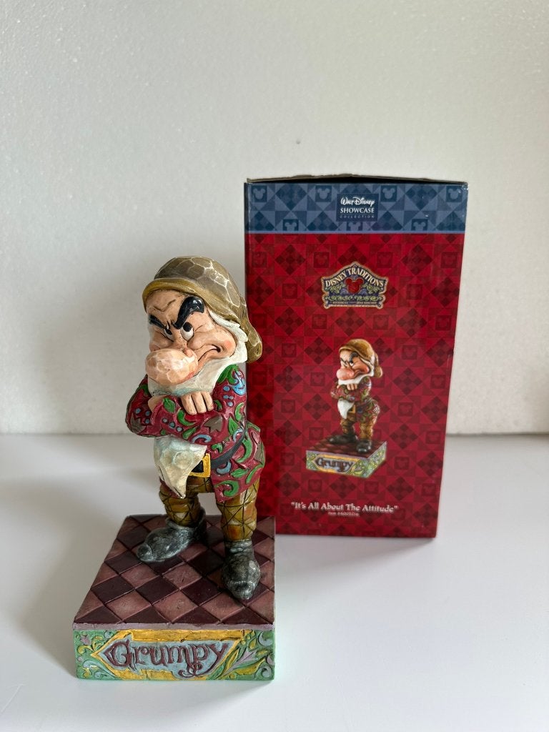 Disney Traditions Grumpy, Ophalen of Verzenden, Sneeuwwitje of Doornroosje, Zo goed als nieuw, Beeldje of Figuurtje