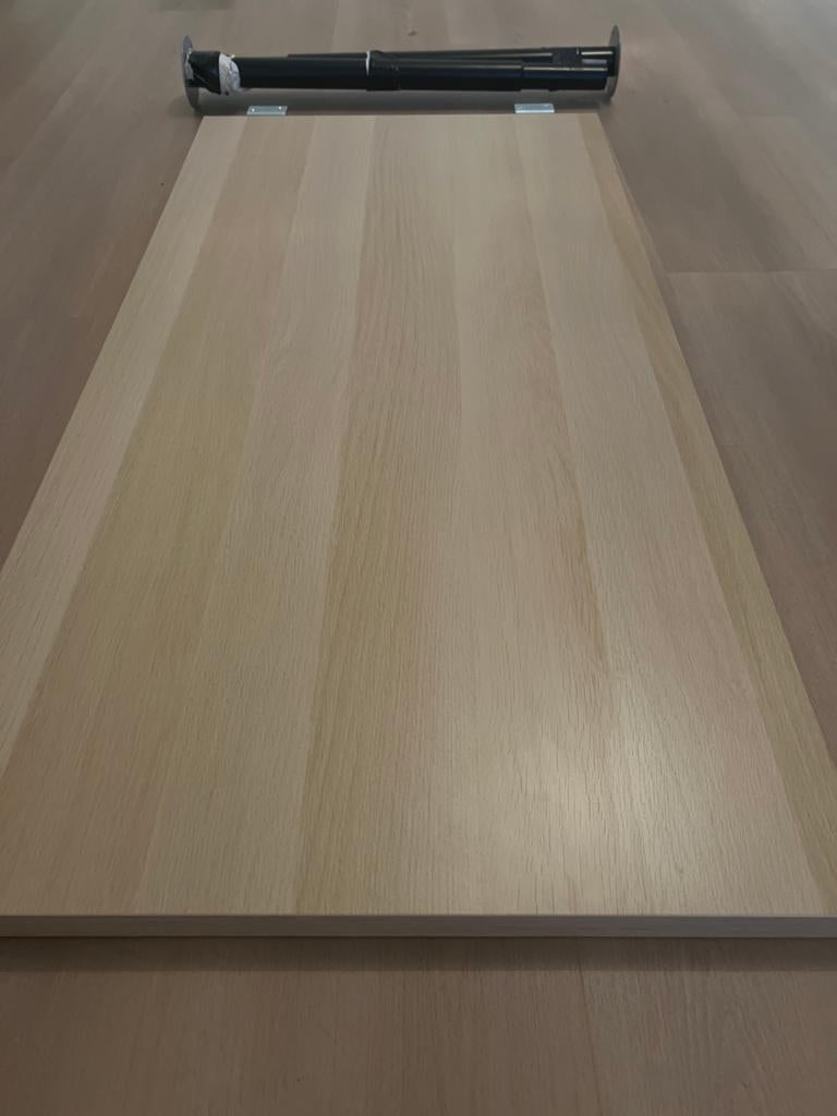 IKEA Kallax bureau - Tafelblad met poten (zonder kast), Ophalen, Spaanplaat of MDF, Zo goed als nieuw, IKEA