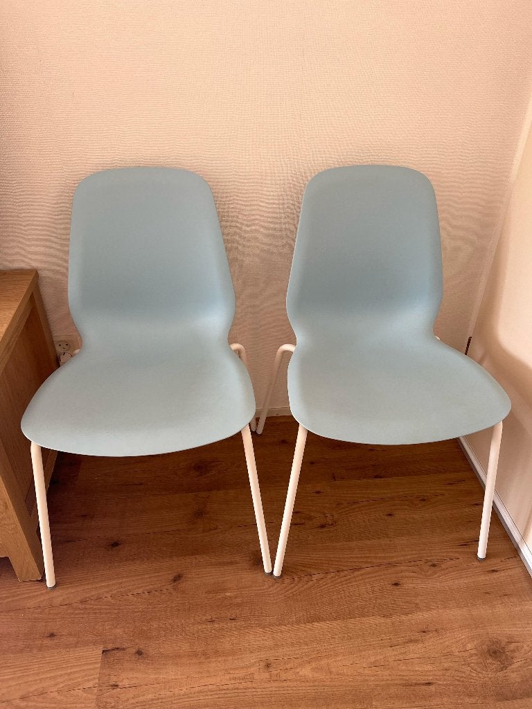 2 stoelen, Ophalen, Kunststof, Twee, Blauw