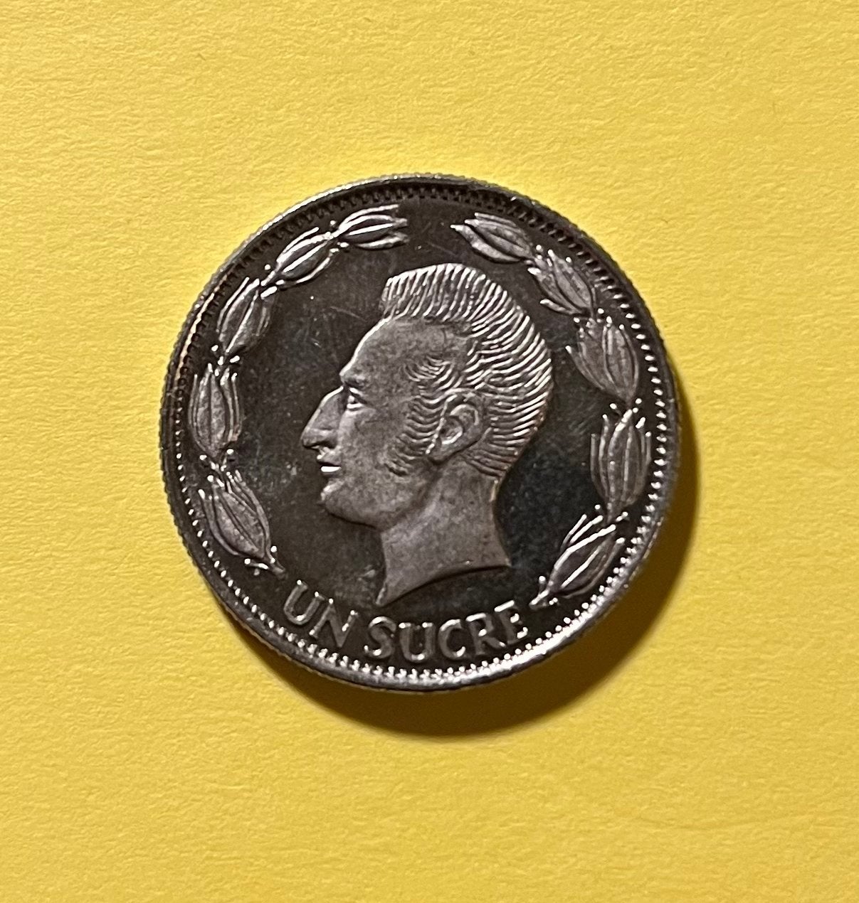Ecuador 1 Sucre 1980, Ophalen of Verzenden, Zuid-Amerika, Losse munt