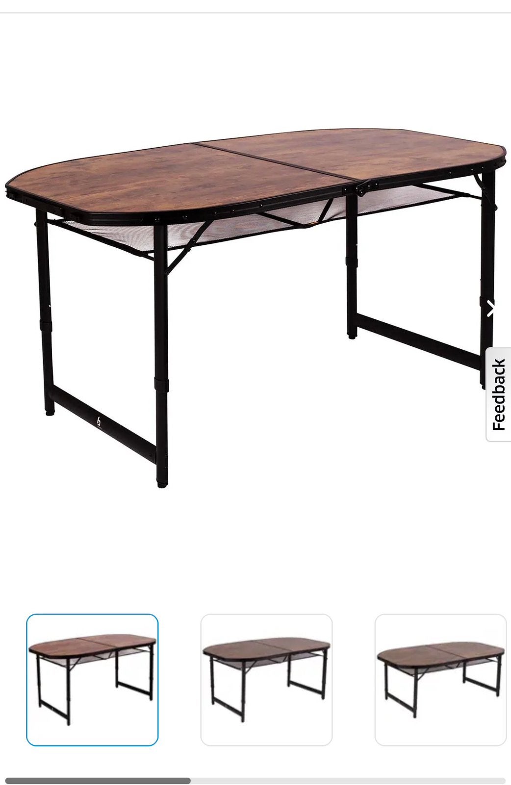 Opklapbare campingtafel, Ophalen, Zo goed als nieuw