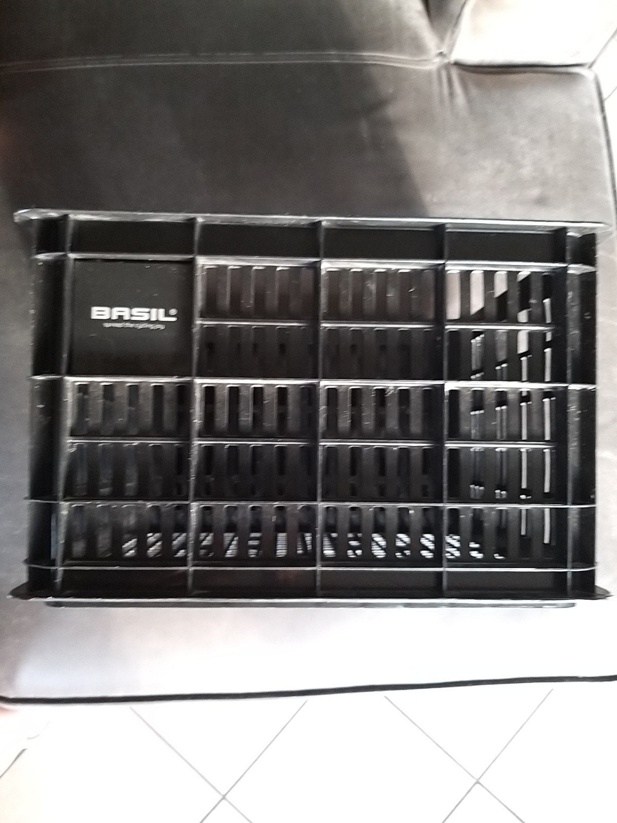 Basil plastic fietskrat zwart, Ophalen of Verzenden, Gebruikt