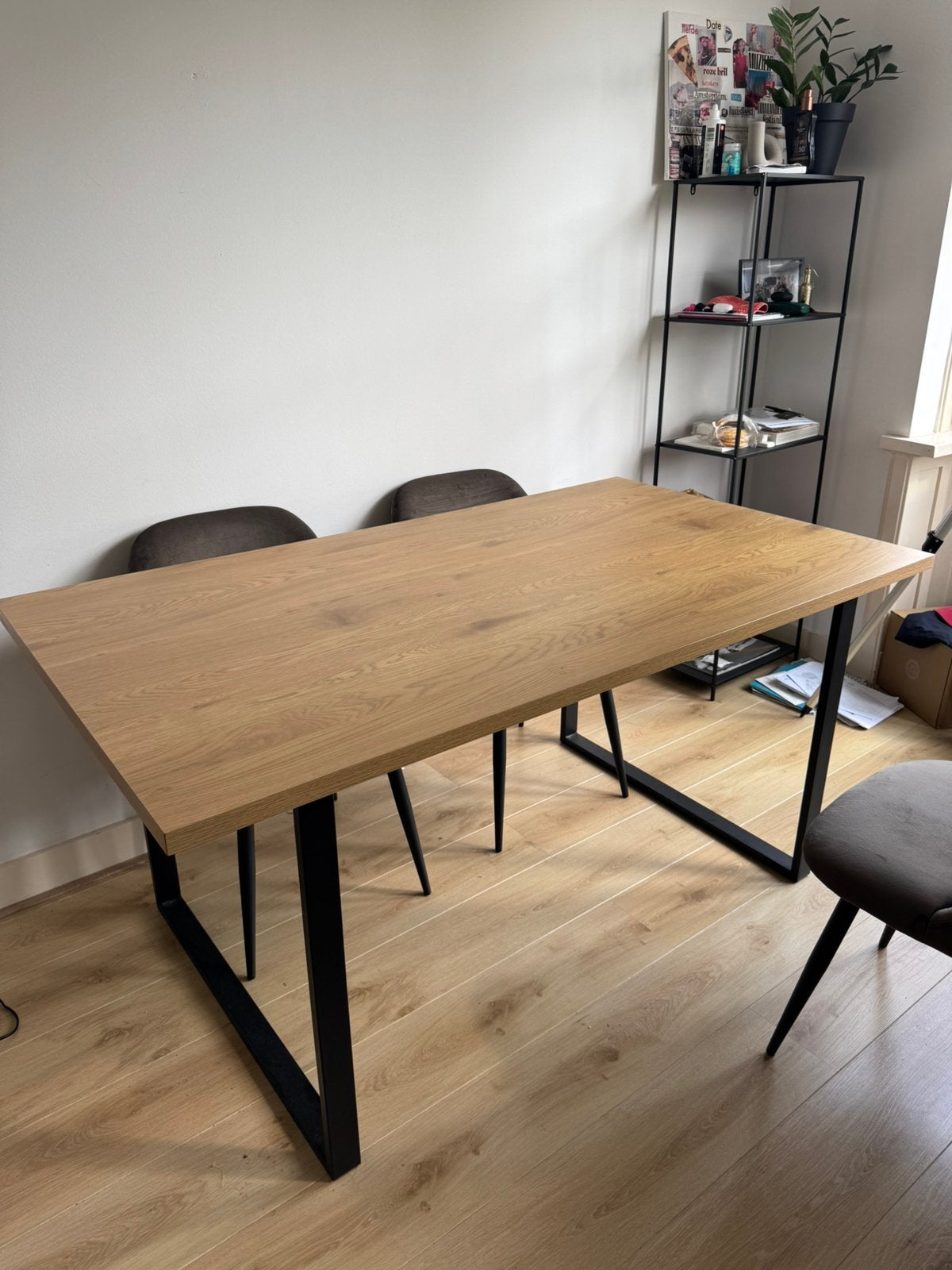 Eet tafel 90x160, Ophalen, 50 tot 100 cm, Zo goed als nieuw, 150 tot 200 cm