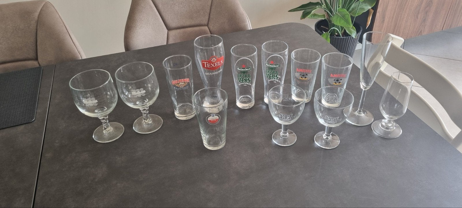 Bierglazen, Ophalen, Gebruikt
