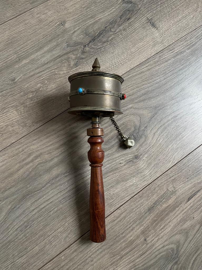 Prachtige Tibetaanse Gebedsmolen (Mani-wiel) met Mantra, Ophalen of Verzenden