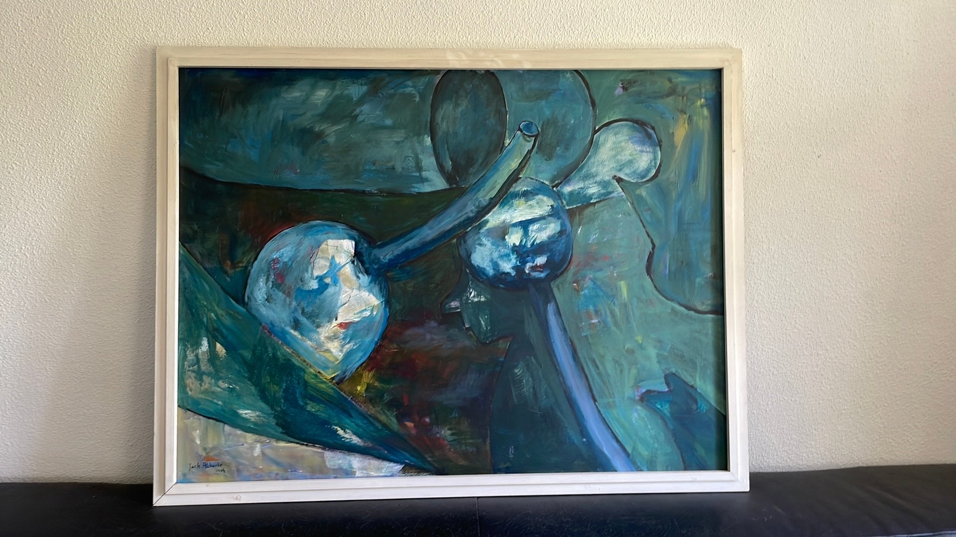 Schilderij .   Jack Alberts  1994.  Maat 98 x 127, Ophalen of Verzenden