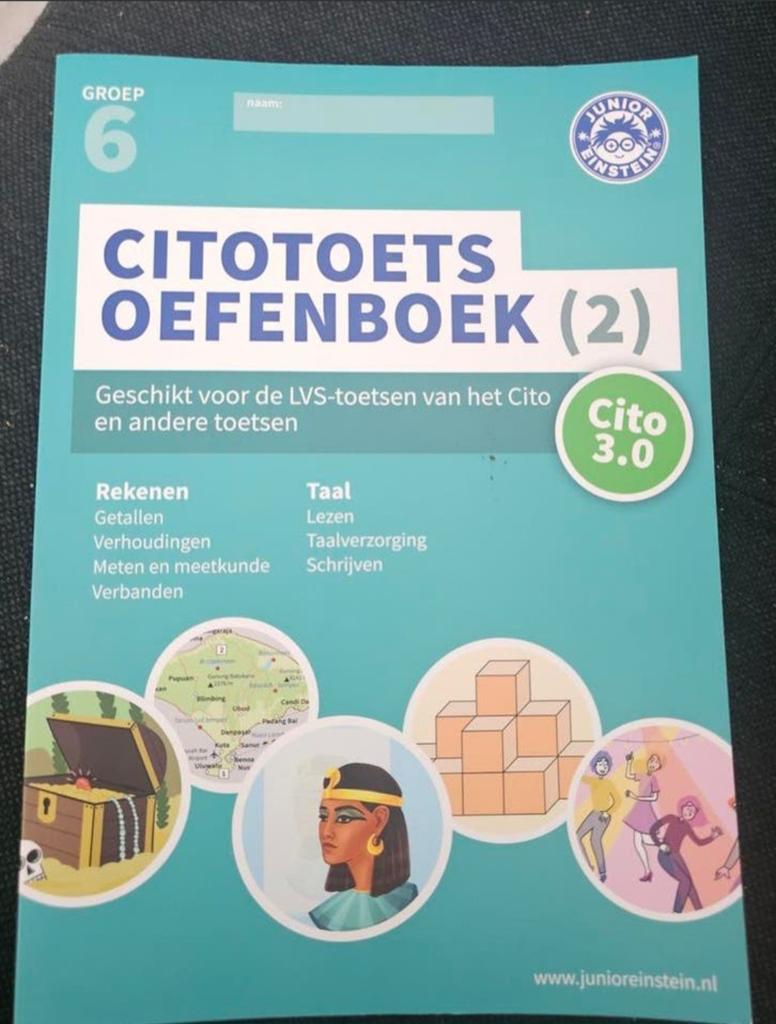 CITO Toets Oefenboek Groep 6 - Rekenen & Taal deel 2, Boeken, Schoolboeken, Ophalen of Verzenden, Zo goed als nieuw, Overige niveaus