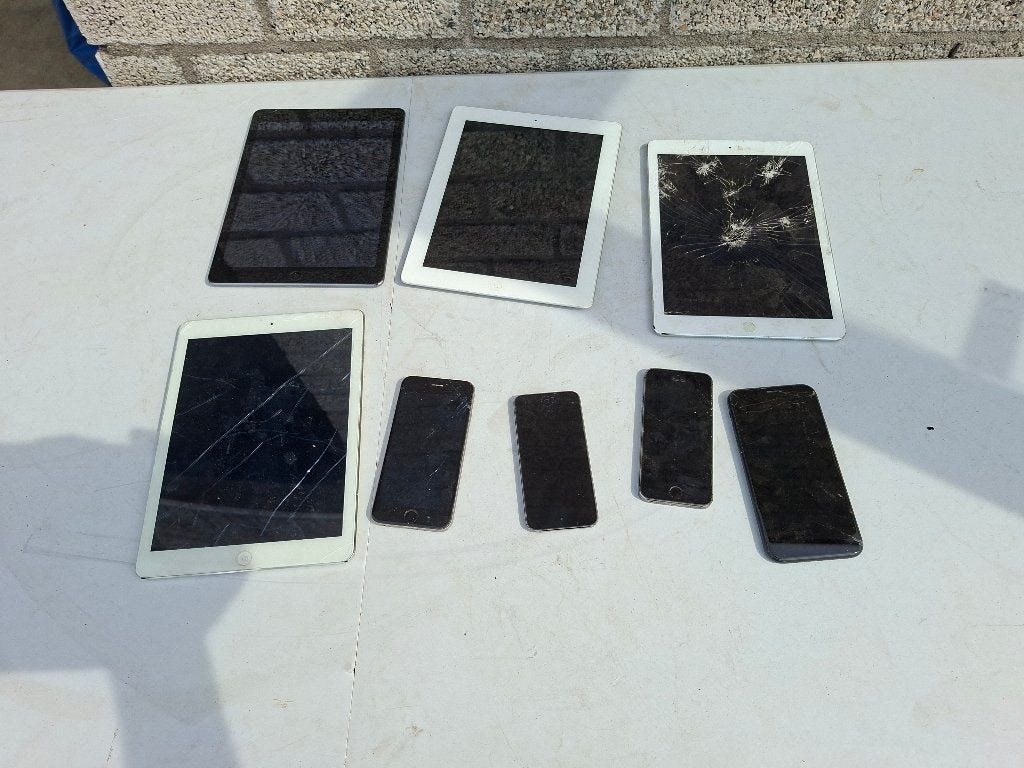 4x iphone en 4 x ipad apple, 10 inch, Apple iPad, Wit, Ophalen of Verzenden