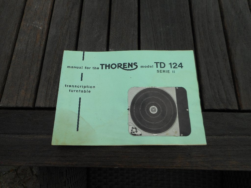 Origineel bedienings boekje Thorens 124, Ophalen of Verzenden, Gebruikt, Platenspeler, Thorens