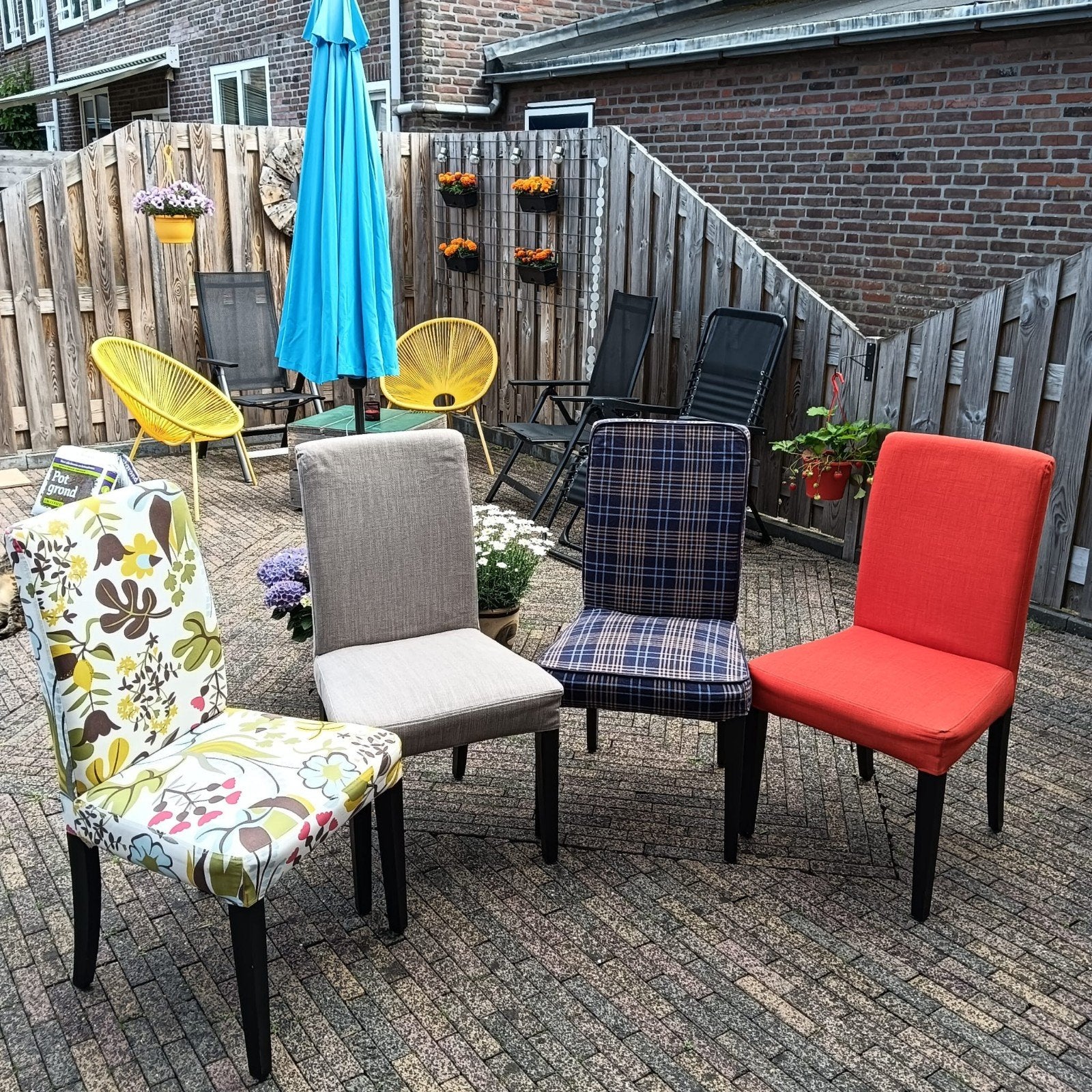 4 eetkamerstoelen, Huis en Inrichting, Stoelen, Ophalen
