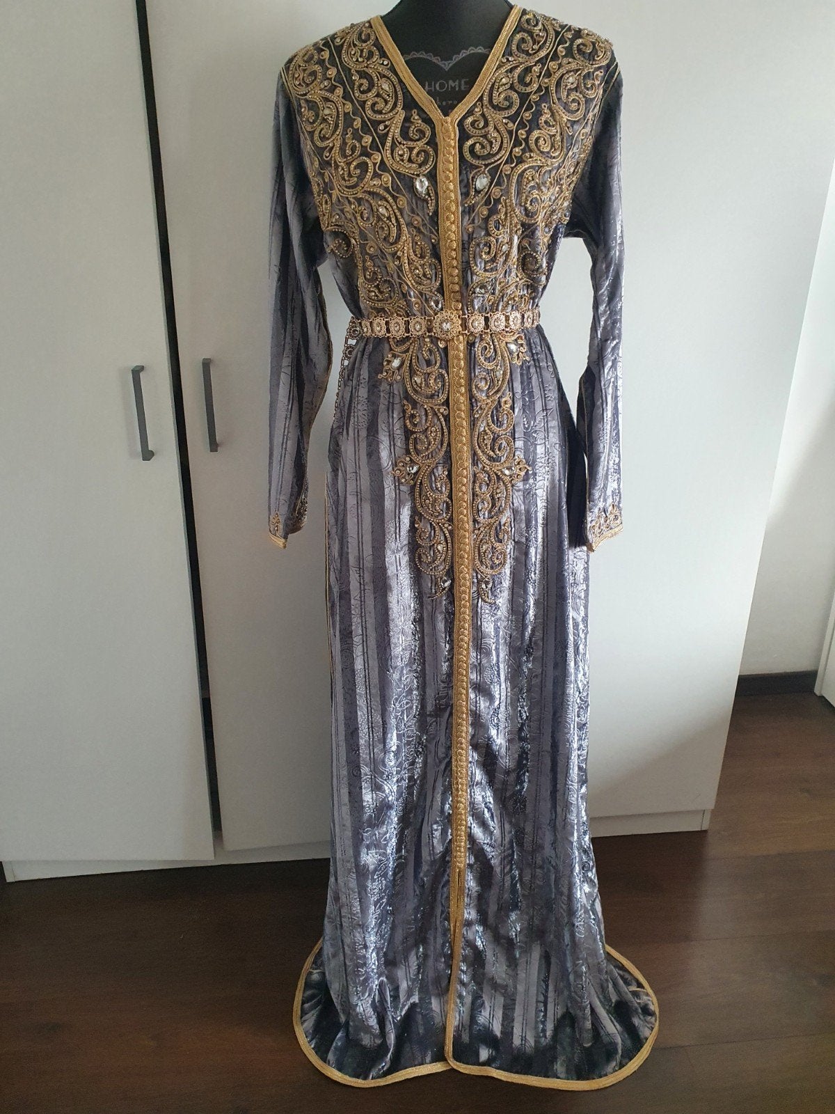 Caftan Jouhar mt M, Maat 38/40 (M), Overige typen, Zwart, Ophalen of Verzenden