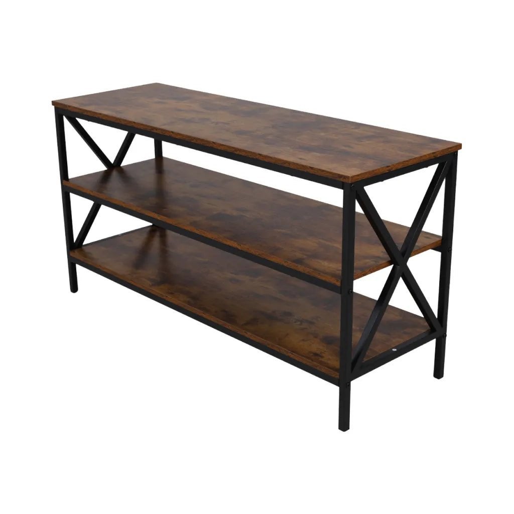 SensaHome vintage tv-meubel 140x40x62,5 cm bruin, Met plank(en), Kaufland Slovenská republika v.o.s. Trnavská cesta 41/A 831 04 Bratislava Slowakije