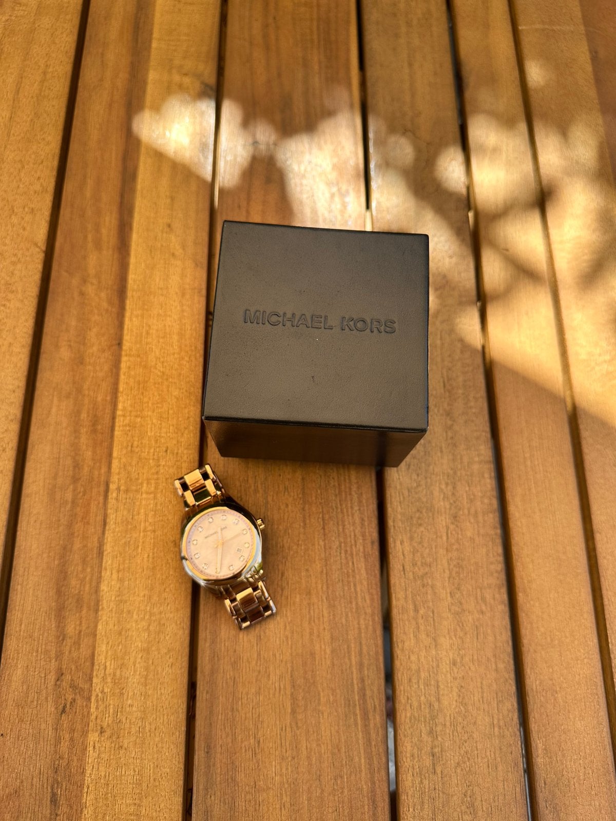 Michael Kors horloge, Ophalen of Verzenden, Zo goed als nieuw, Staal, Overige merken