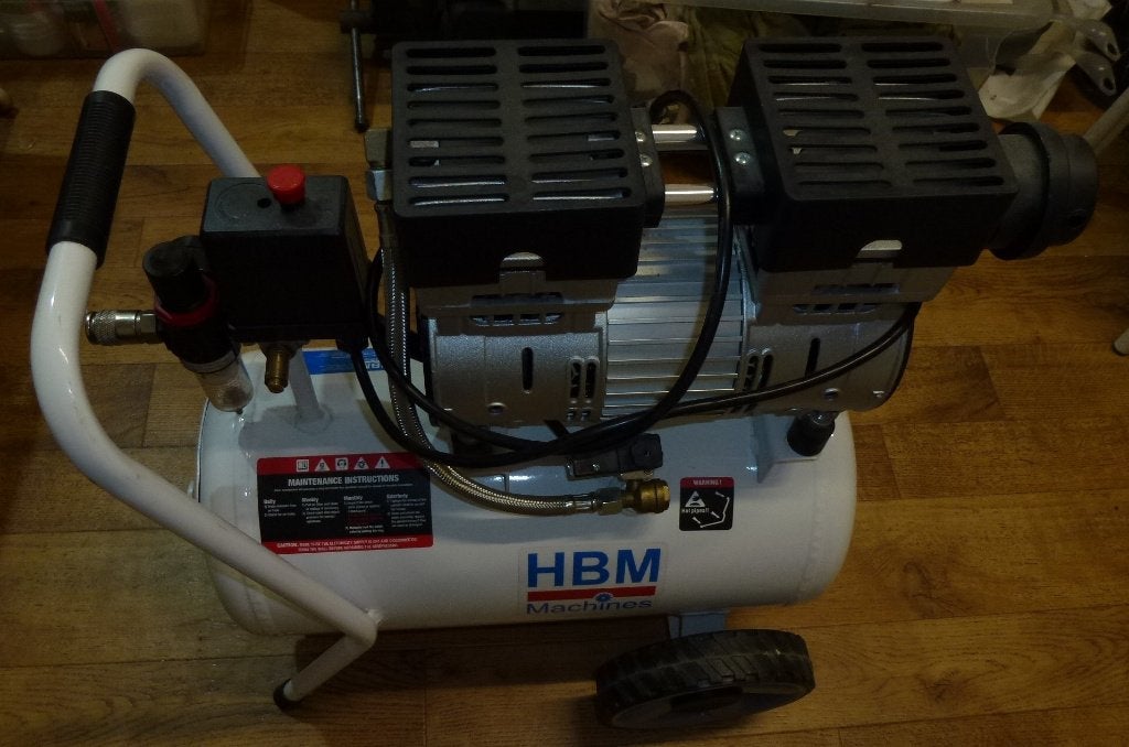 compressor, Ophalen, Geluidgedempt, 6 tot 10 bar, Zo goed als nieuw