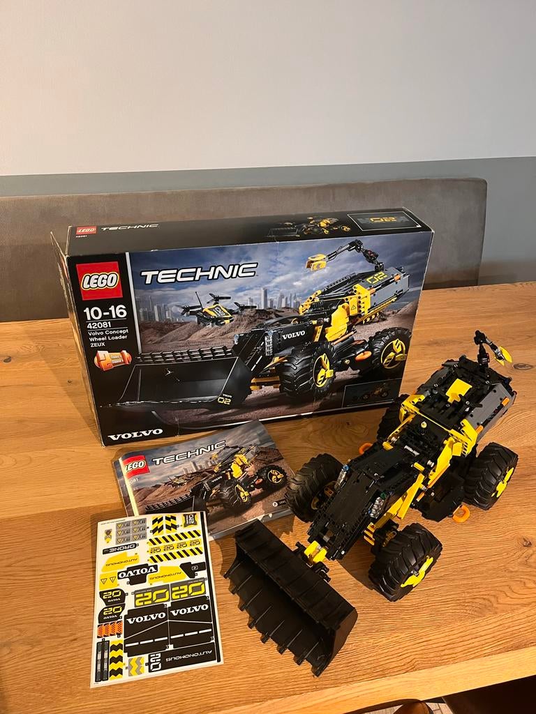 LEGO Technic 42081 Volvo Concept Wiellader ZEUX, Ophalen, Zo goed als nieuw, Complete set, Lego
