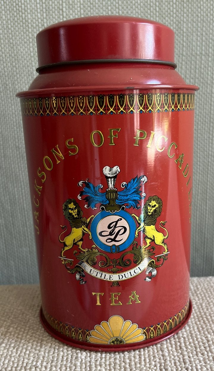 Vintage Jacksons of Piccadilly theeblik, Verzamelen, Ophalen of Verzenden, Gebruikt, Thee