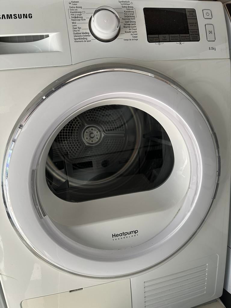 Warmtepompdroger Samsung 8 kg A++, Witgoed en Apparatuur, Wasdrogers, Ophalen, 6 tot 8 kg, Gebruikt, Minder dan 85 cm