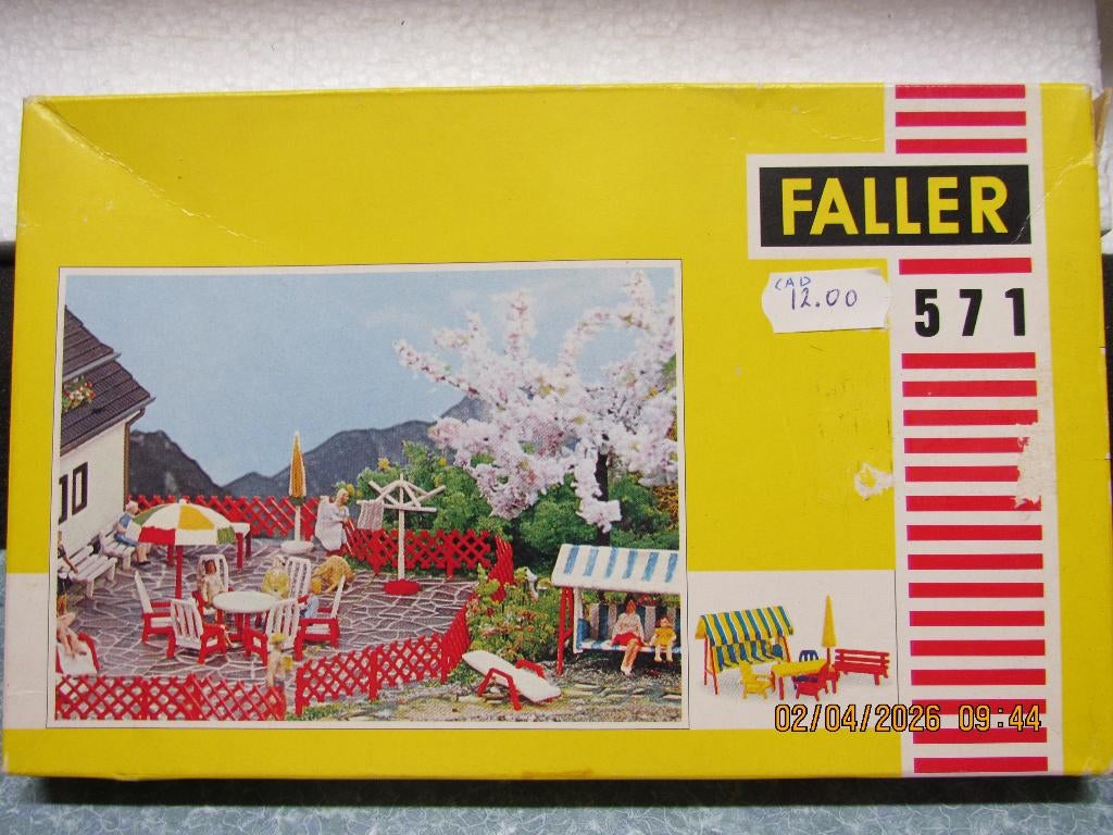 Faller #571 tuingarnituur, Overige merken, Gelijkstroom of Wisselstroom, Brug, Tunnel of Gebouw, Nieuw