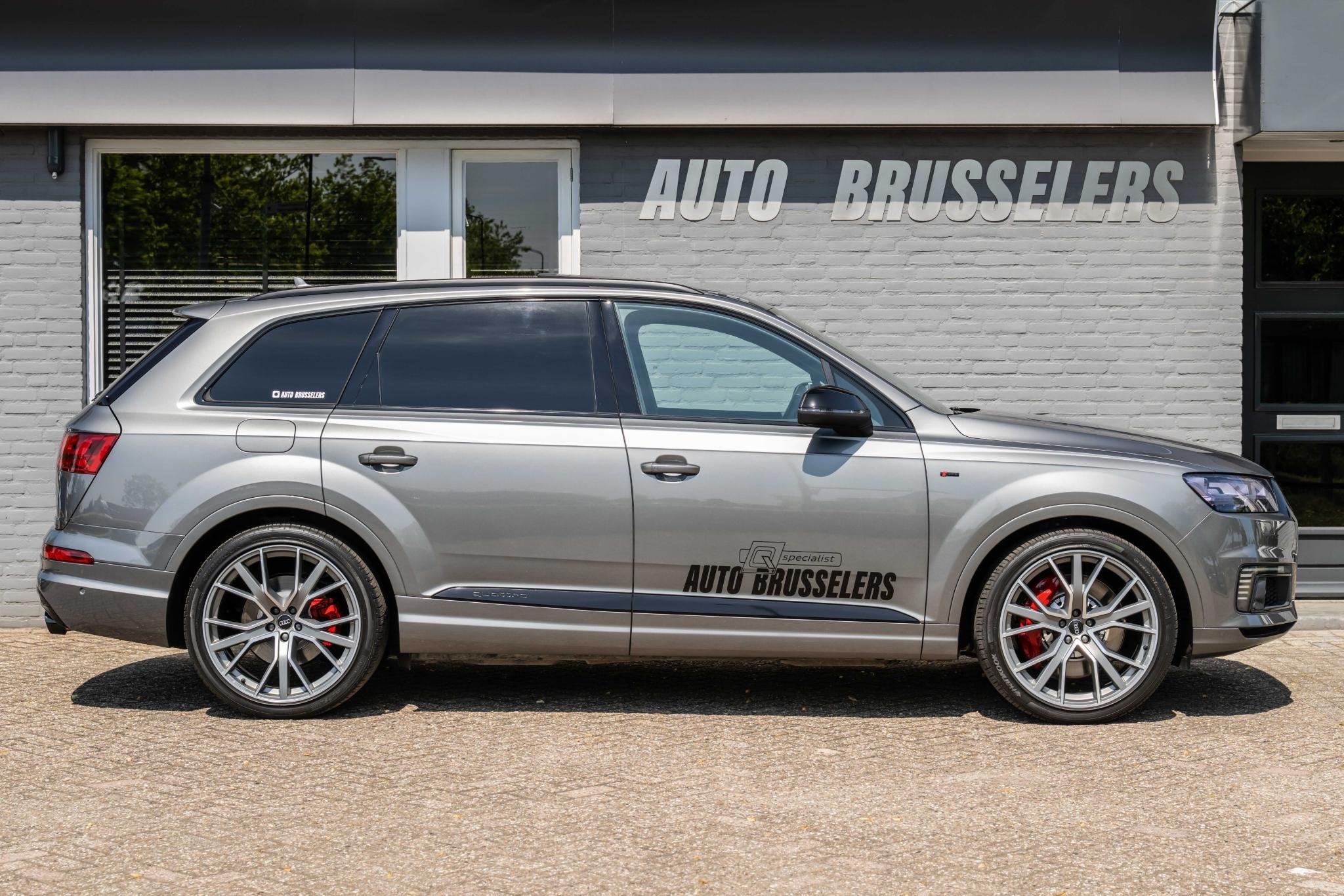 Audi Q7 e-tron E-Tron Diesel Grijs kenteken EXCL BTW.SQ7 sty, Stof, Gebruikt, Zwart, Bedrijf