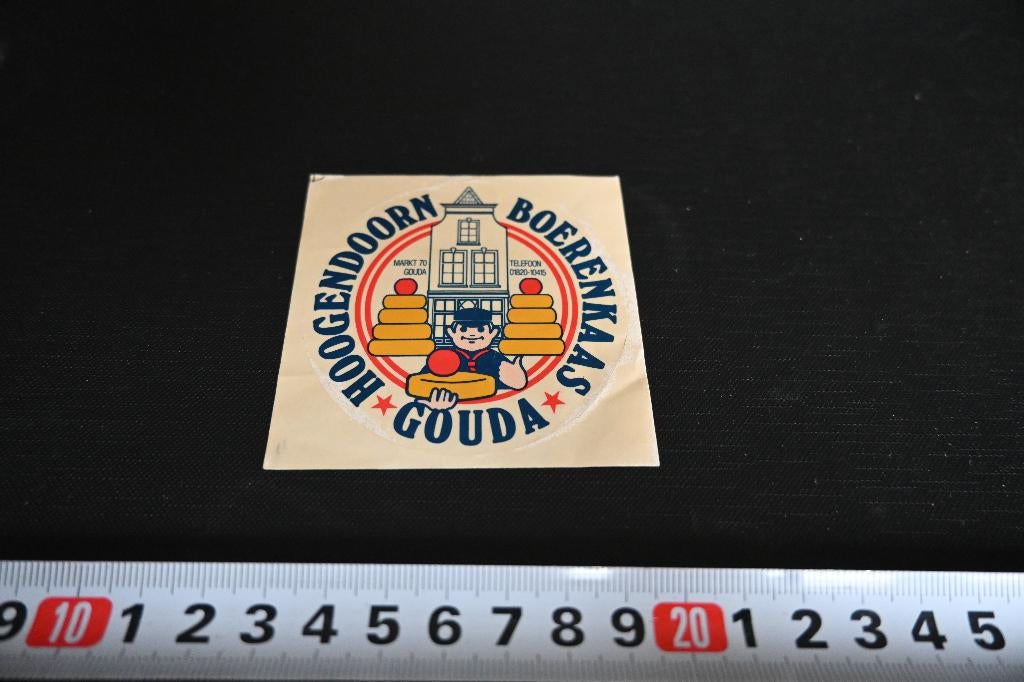 sticker GOUDA Hoogendoorn Boerenkaas, Ophalen, Zo goed als nieuw