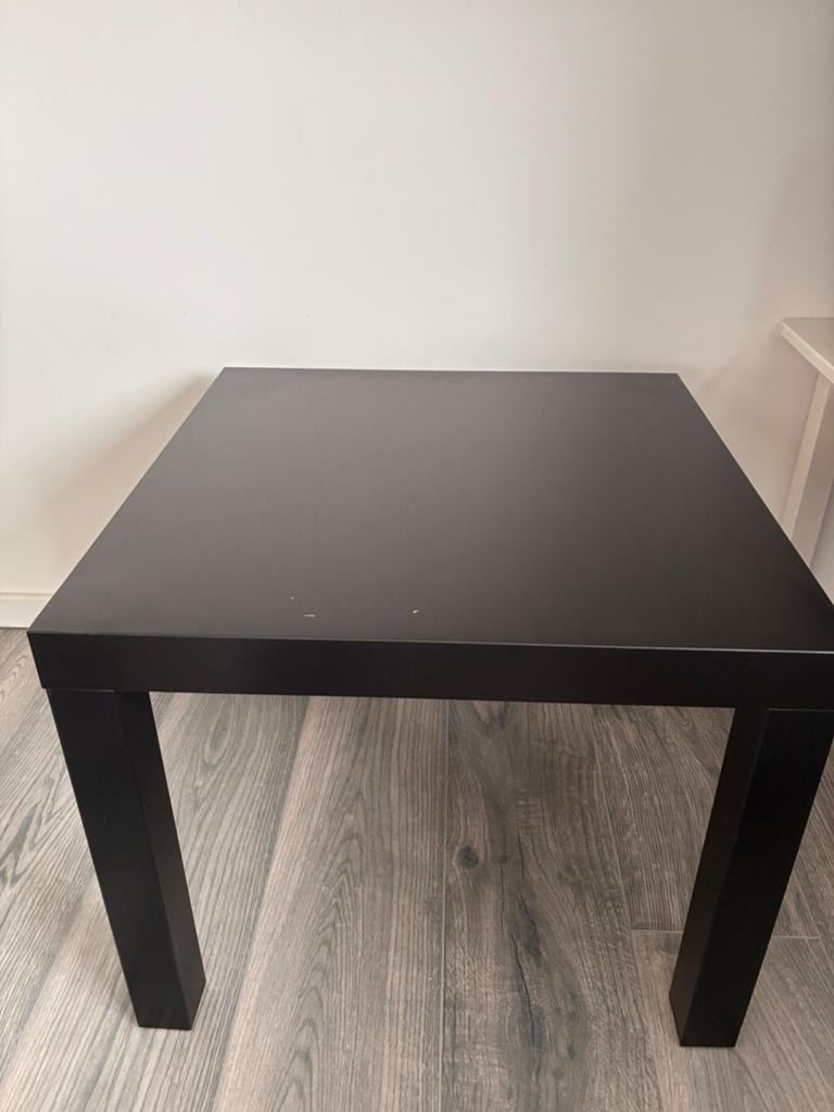 LACK Tafeltje Zwart IKEA, Ophalen, Gebruikt, Vierkant, 45 tot 60 cm