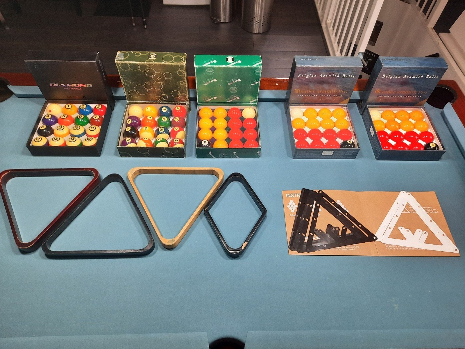 sets poolballen, magic racks en triangels, Ophalen of Verzenden, Keu of Ballen
