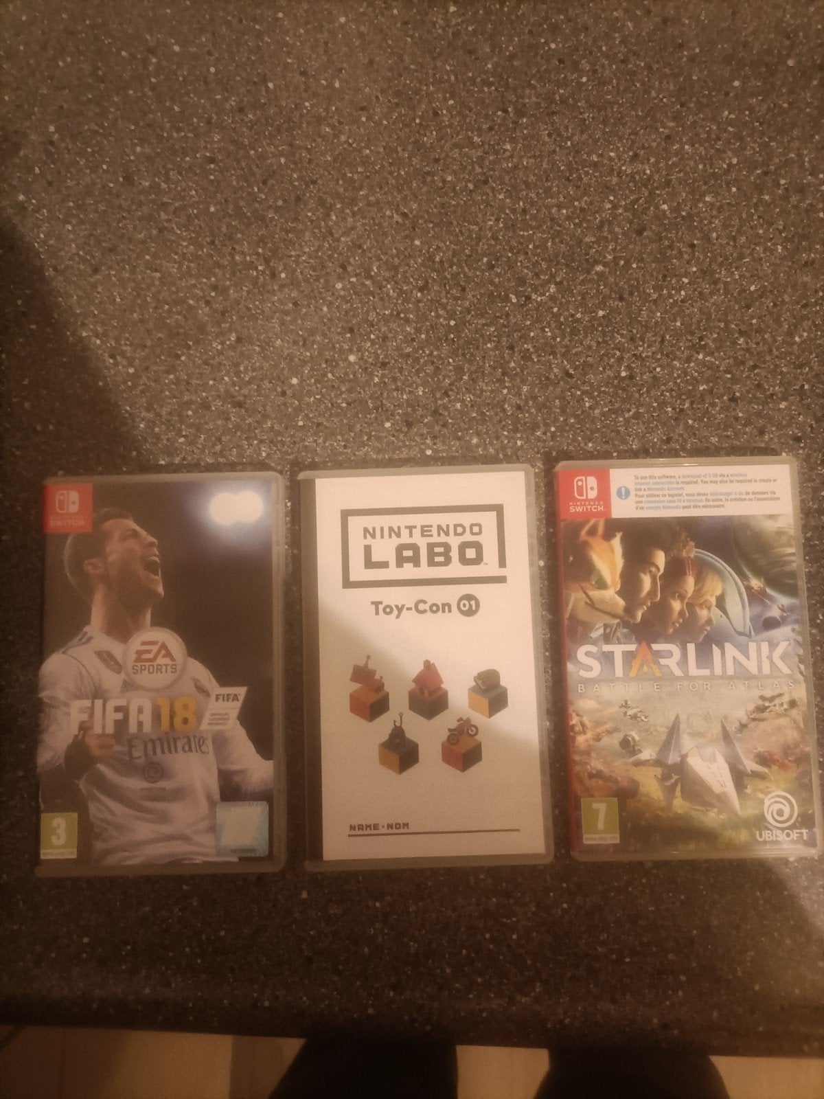 Nintendo Switch Games: FIFA 18, Labo Toy-Con 01, Starlink, Spelcomputers en Games, Ophalen of Verzenden, Gebruikt, Vanaf 3 jaar