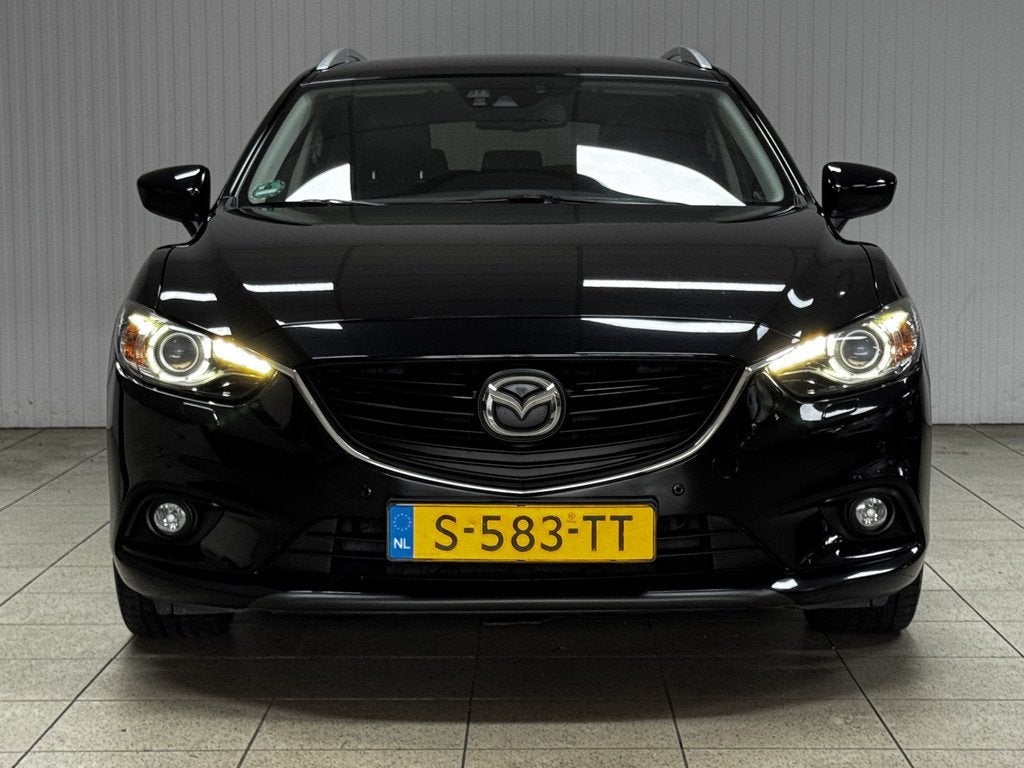 Mazda 6 Sportbreak 2.5 GT-M/ Automaat/ Trekhaak/ Camera/ Sto, Auto's, Mazda, Euro 5, Gebruikt, 6 sportbreak, Zwart