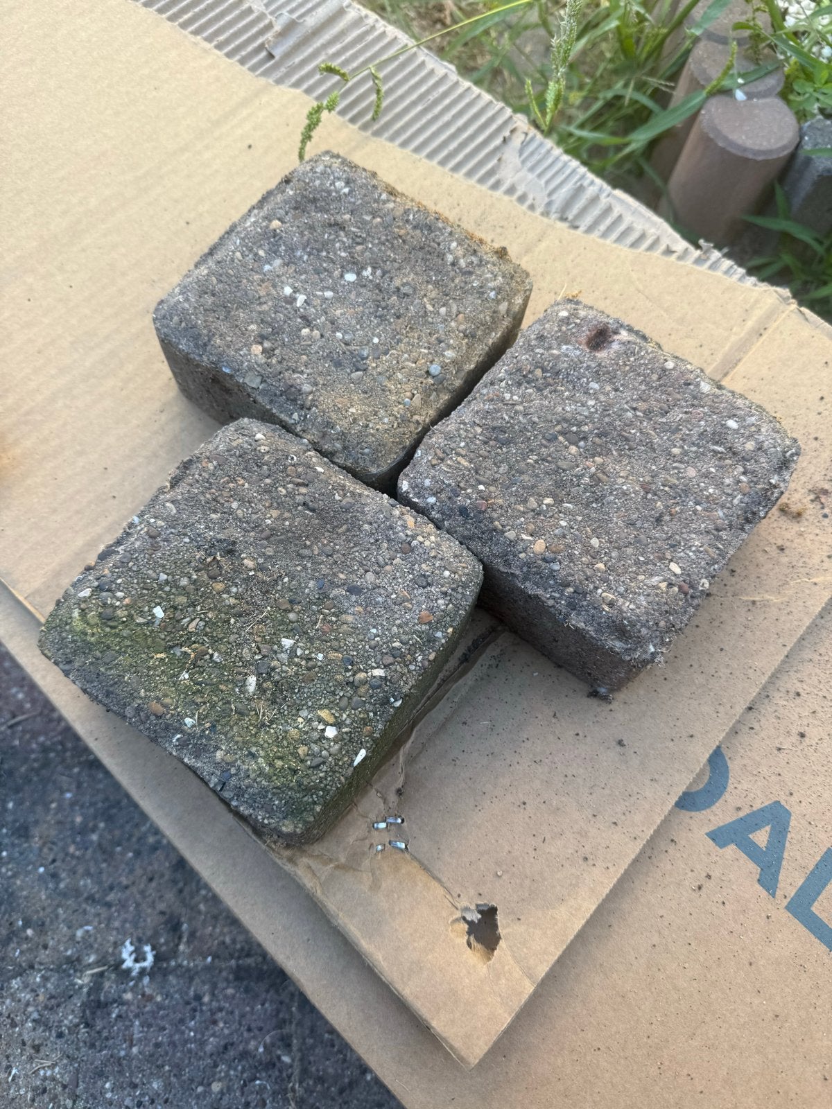 Gebruikte betonnen klinkers - 12x12x6 cm, Ophalen, Gebruikt, Klinkers, Minder dan 5 m²