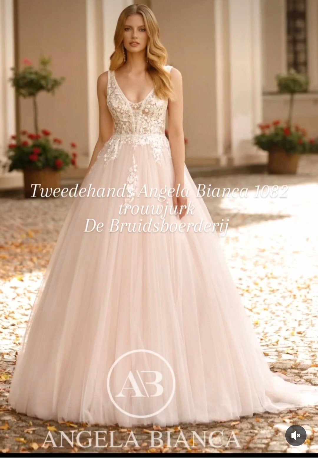 zgan trouwjurk Angela Bianca 1081 prinsessenjurk  baljurk, Ophalen, Nieuw, Wit, Trouwjurk