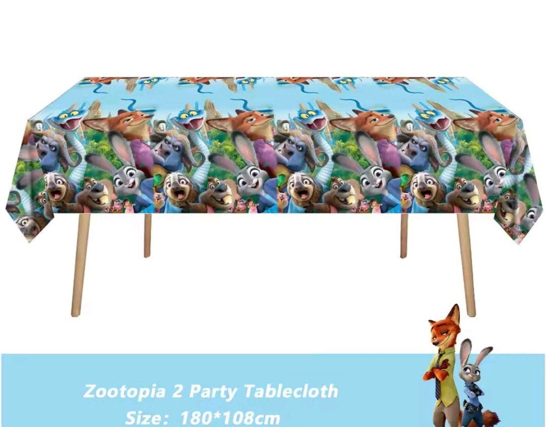 Zootopia 2 Verjaardagsfeestje Tafelkleed - Nieuw, Ophalen, Nieuw, Feestartikel, Verjaardag