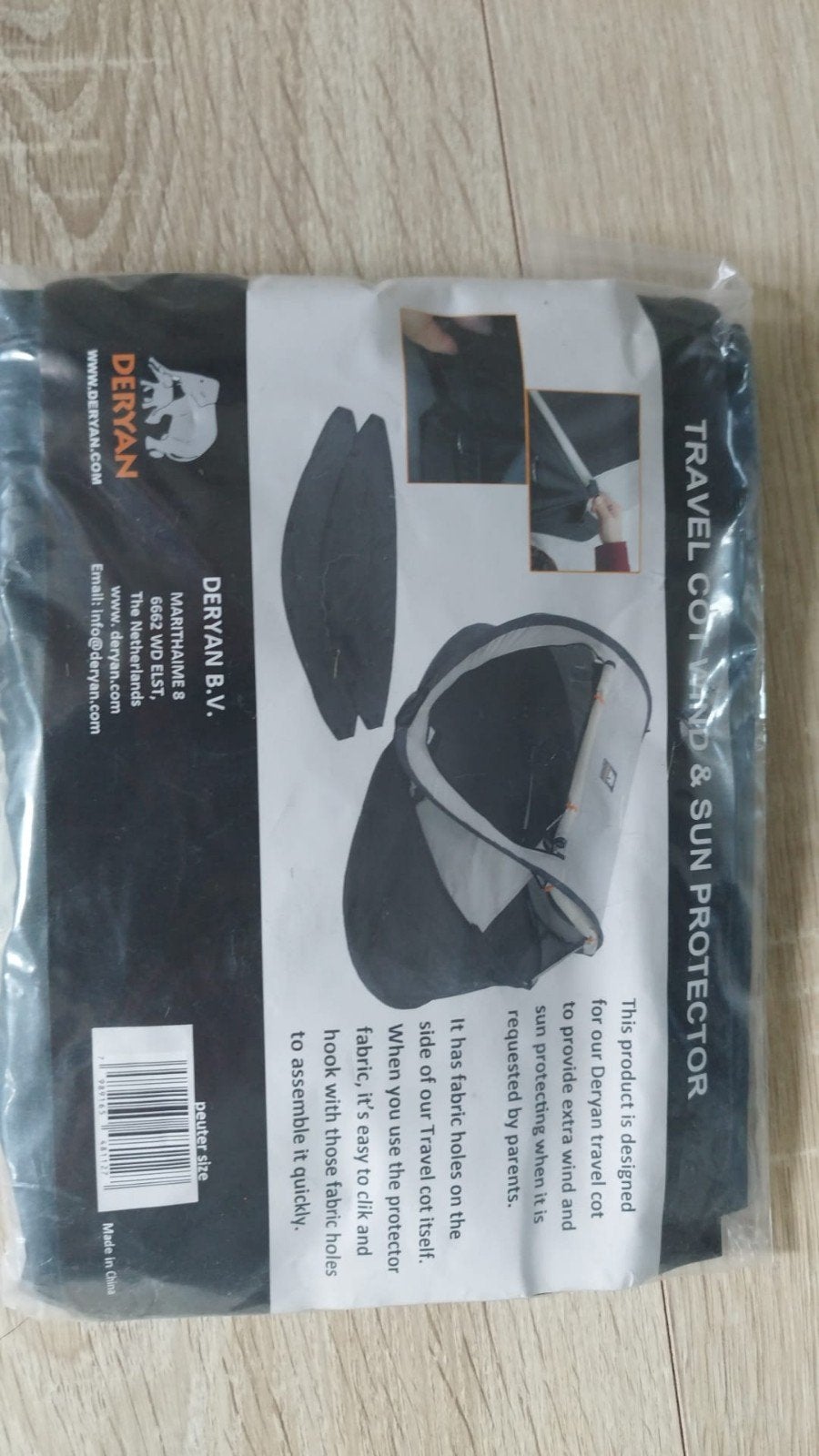 Deryan Peuter Box Luxe Reisbedje met Matras en Beschermer., Kinderen en Baby's, Ophalen of Verzenden, Zo goed als nieuw, Reisbedje